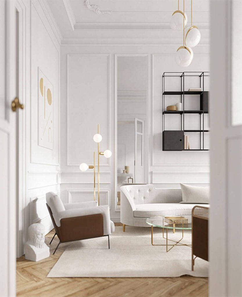 White Interior Design Living Room Ideas | White Decor Ideas - Soho Lighting